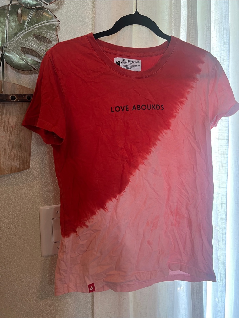 Dutch Bros Red Ombre Graphic Tee